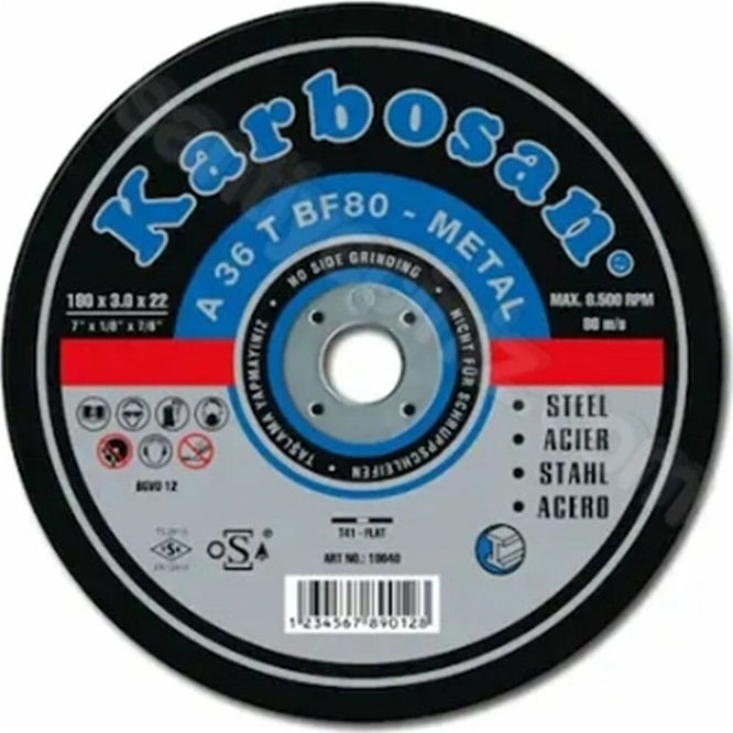 KARBOSAN Metal Kesme Taşı 180*3.0*22.23