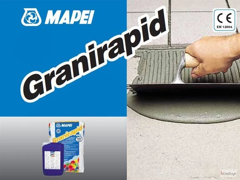 Mapeı Granırapıd Karolar ve Taş Malzeme Için Hızlı Kuruyan Yapıştırıcı (Gri)