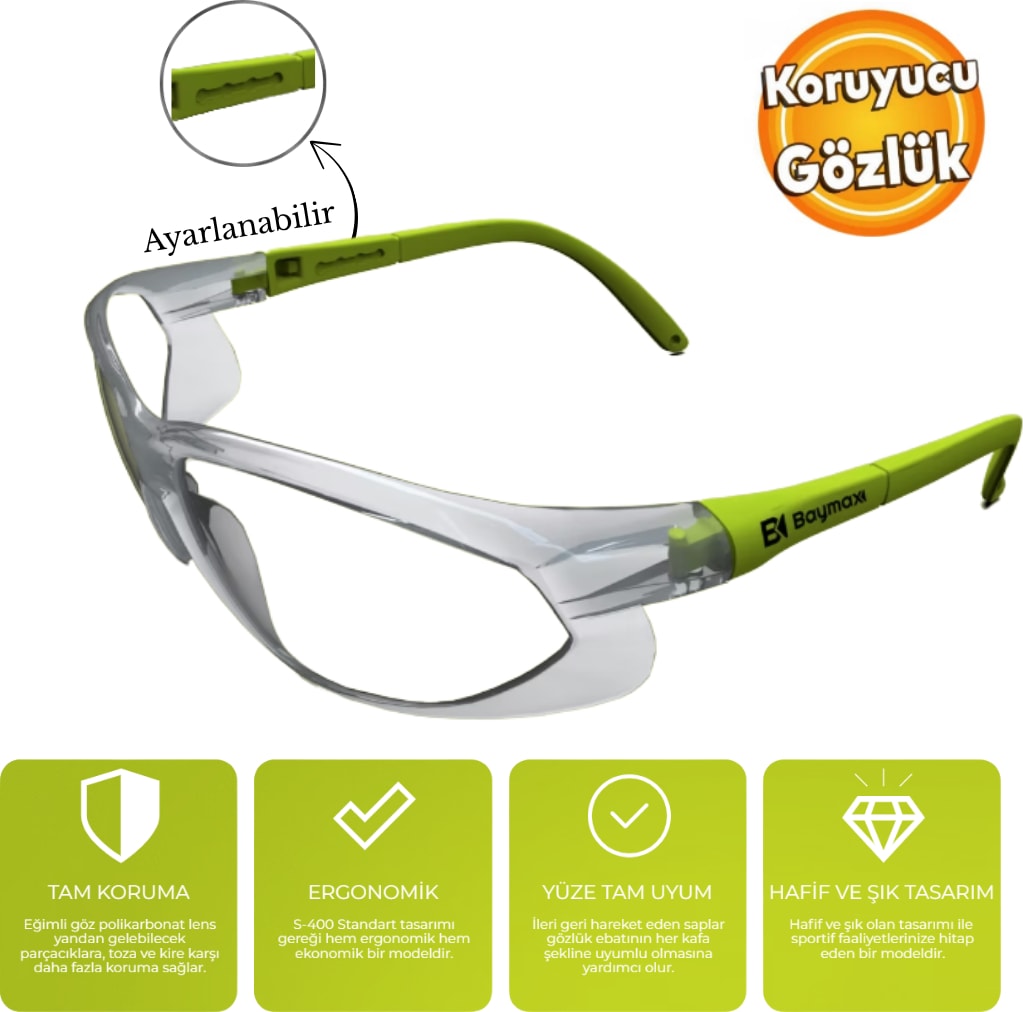 S-900 Koruyucu Iş Güvenlik Gözlüğü