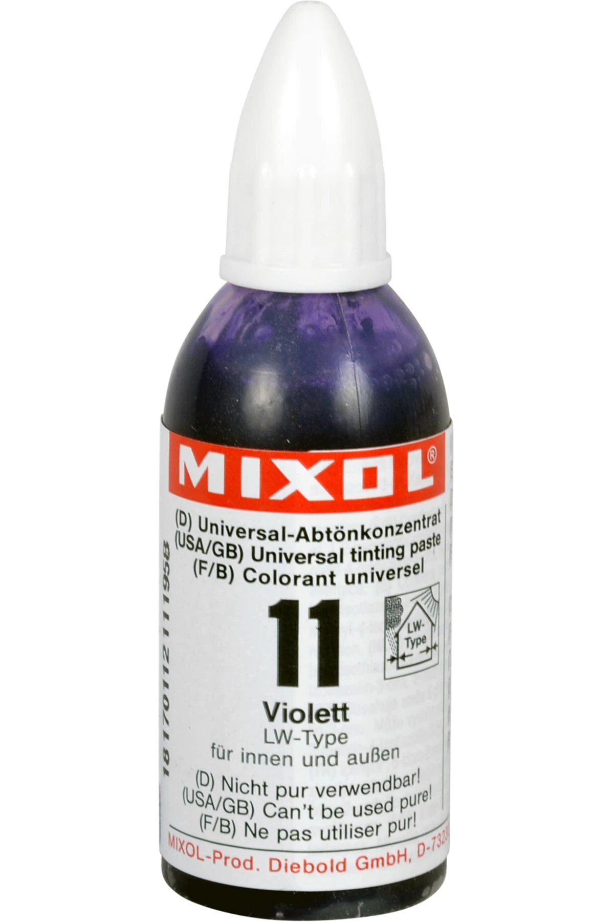 Mıxol Renk Tüpü 20 ml No.11 Mor Renk Tüpü