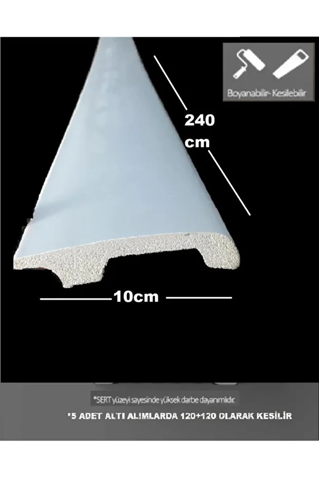 28 Adet 240cm Toplam 67 Metre İCON PVC Çıta Kenar Süpürgelik Çıtalama Dekoratif Ev Süpürgelik