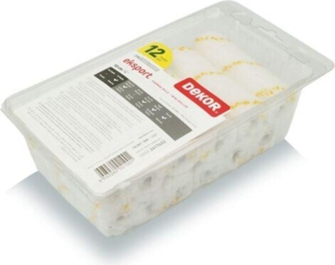 DEKOR Parmak Rulo 10CM Yedeği 12'li Paket (2100)