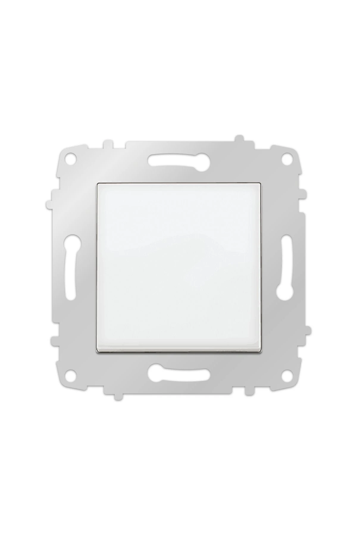 Karre Tekli Çerçeveli Anahtar Beyaz Orijinal Ürün