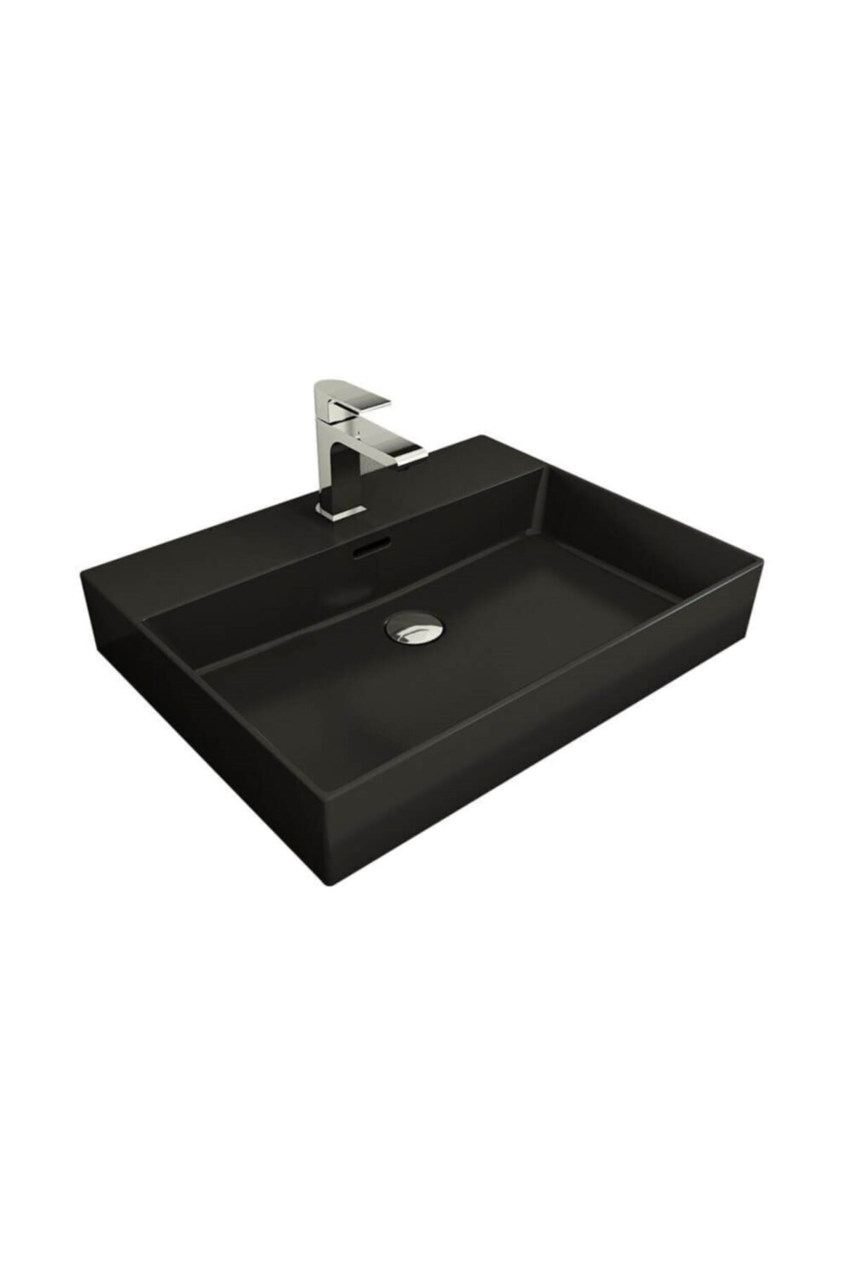 Mılano Lavabo 60 Cm - Mat Siyah