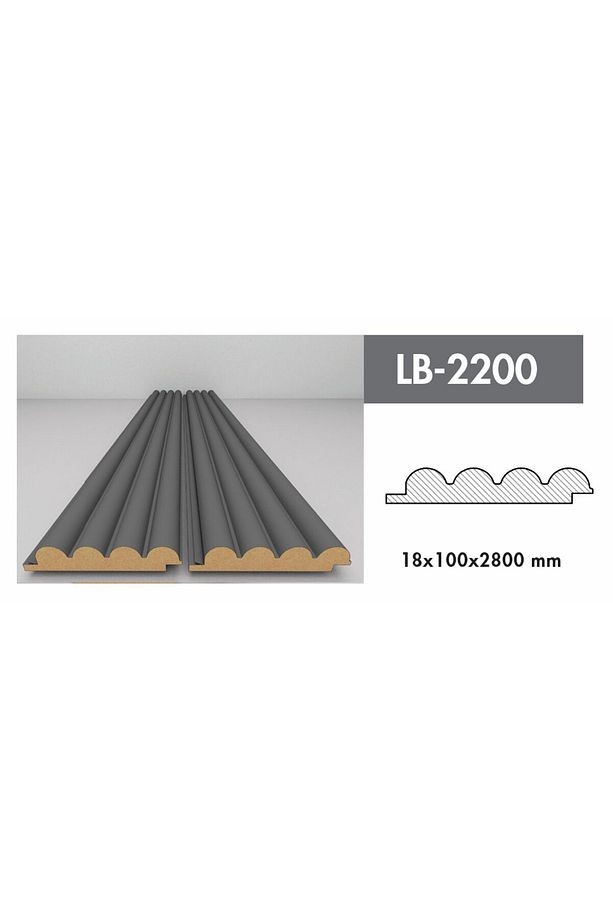 AKYÜREK  LB 2200 MODEL YENİ GRİ RENK DEKOR PROFİL DUVAR KAPLAMA PANEL LAMBRİ
