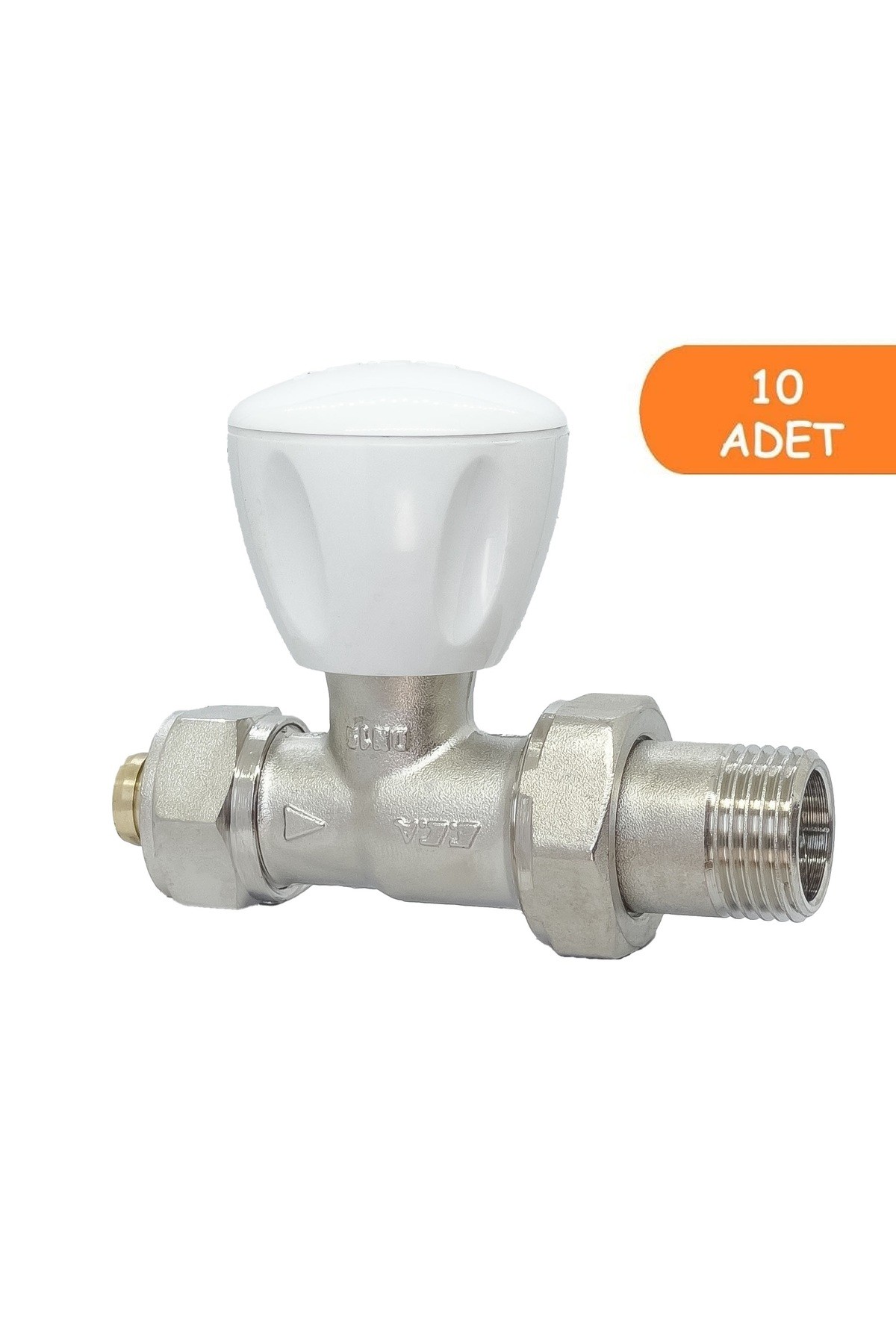 10 Adet ECA RV3 1/2 Düz Radyatör Valfi Pex Petek Havlupan Vanası 602120722