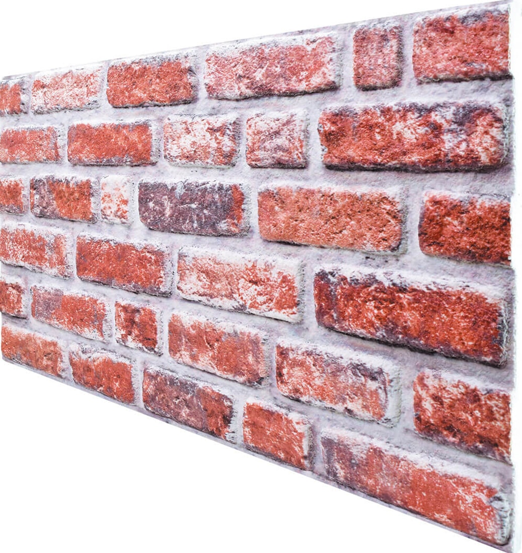 5 Adet (2,5m2) Tuğla Desenli 3 Boyutlu Renkli Strafor Köpük Duvar Kaplama Paneli (BR-549)