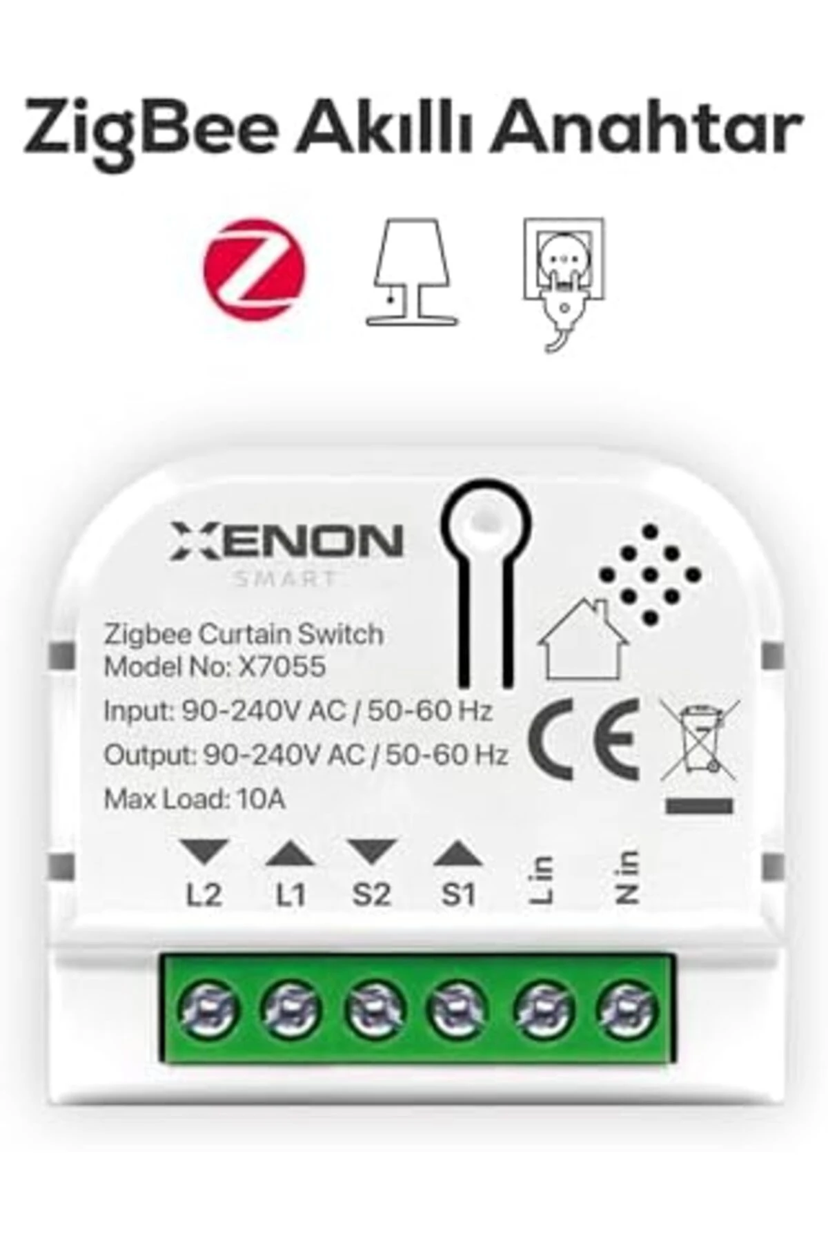 Smart Akıllı Panjur Anahtarı Elektrikli Panjur Perde ve Jaluzi için Kontrol Modülü Mobil Uygulama De