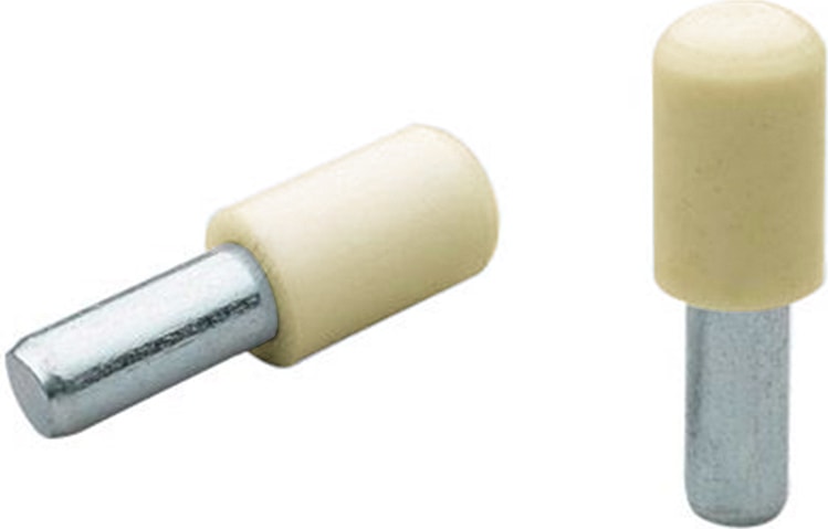 Plastik Başlı Metal Raf Pimi 5 mm Krem ( 100 Adet )