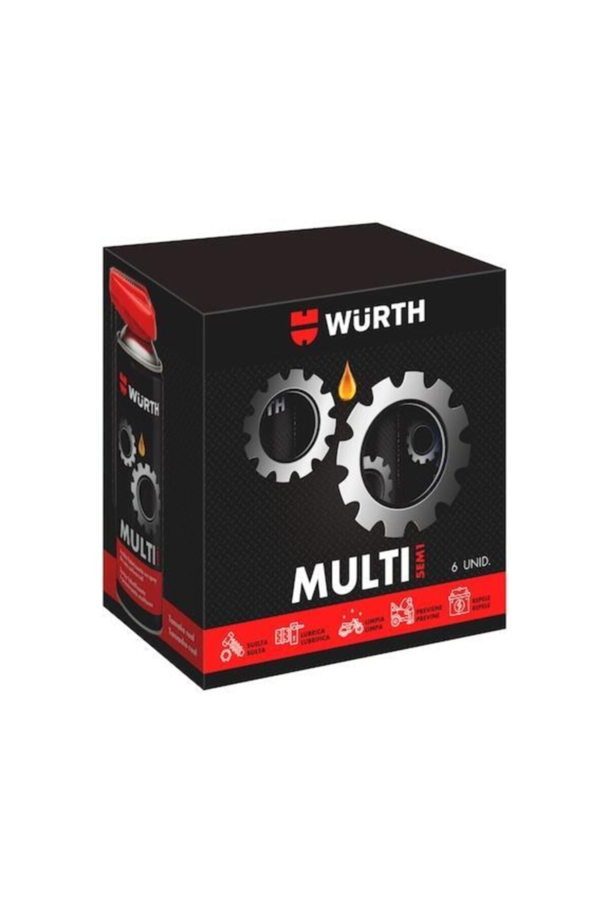 5ın1 Multi Sprey Çok Amaçlı 400ml 6 Adet Pas Sökücü Yağlayıcı