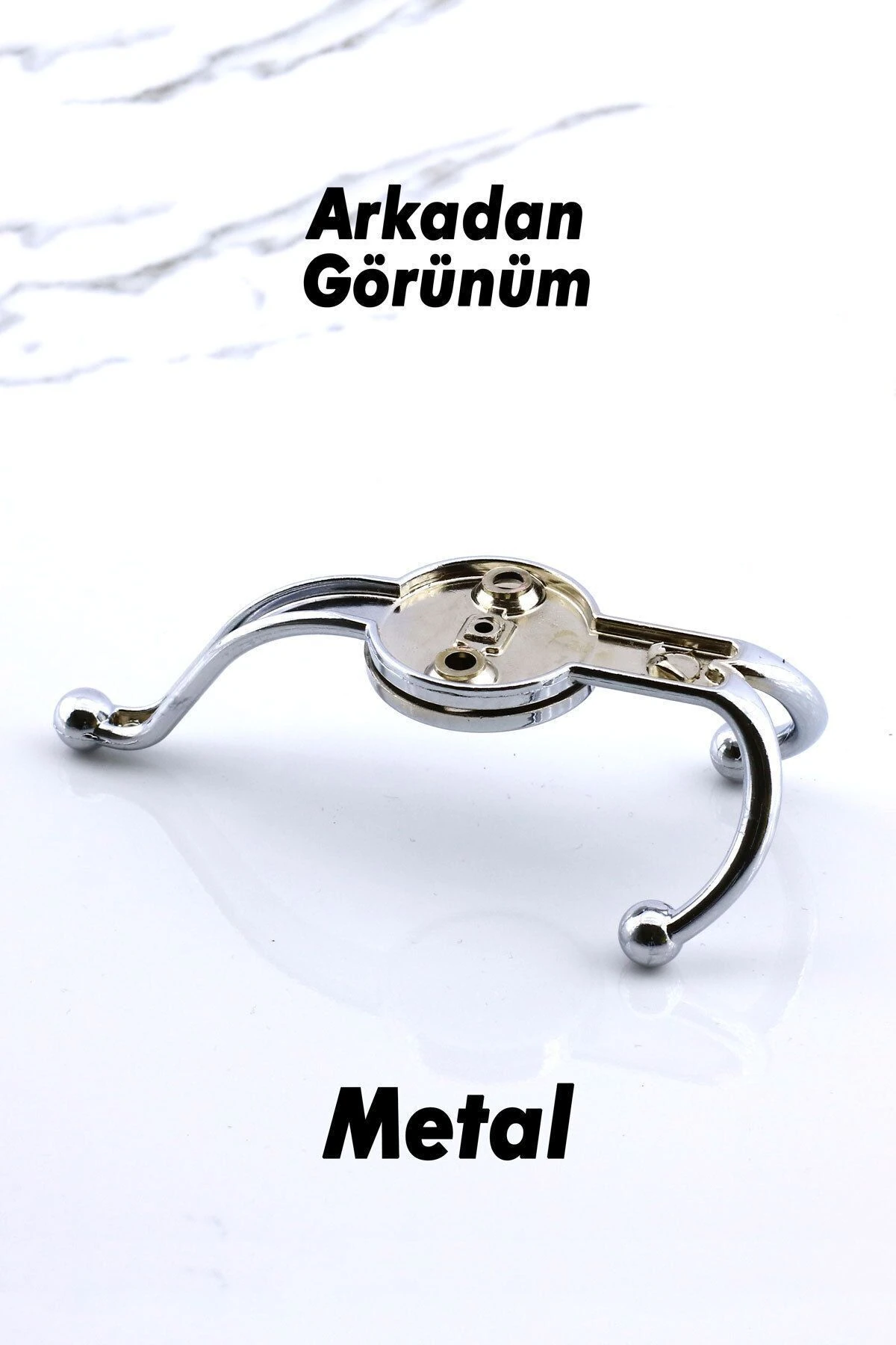 Boncuk Portmanto Vestiyer Duvar Dolap Elbise Askısı Krom Metal Mobilya Kapı Askılığı Askılık