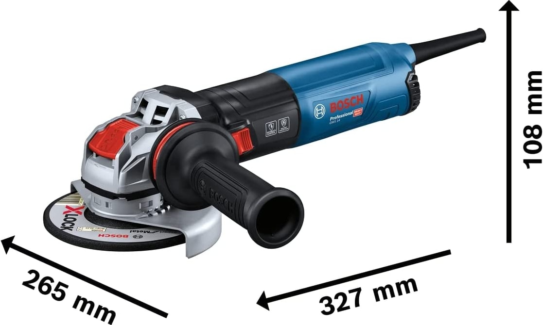 BOSCH Professional Gwx 14-125 S X-Lock Avuç Taşlama Makinesi