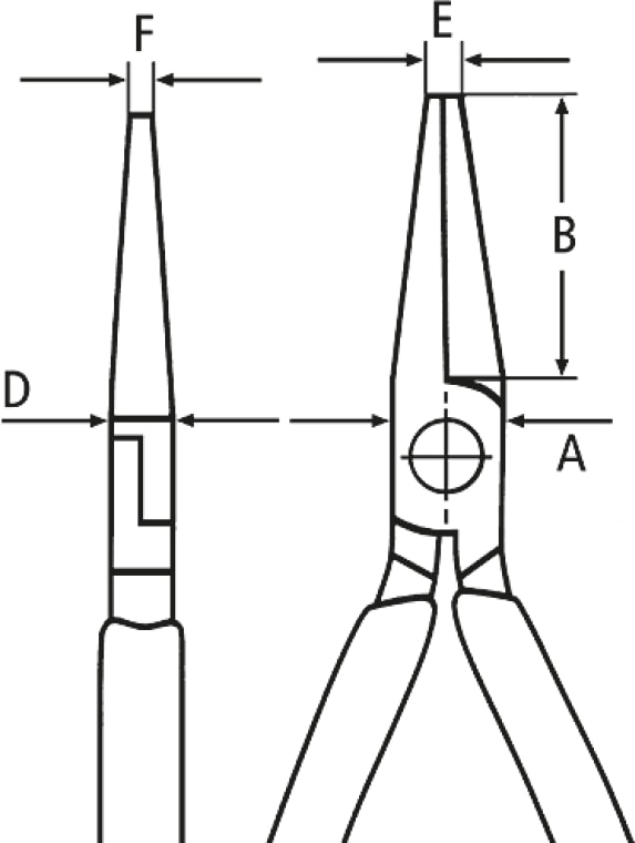 Knıpex Elektronikçi Kargaburun 125 mm (3731125)