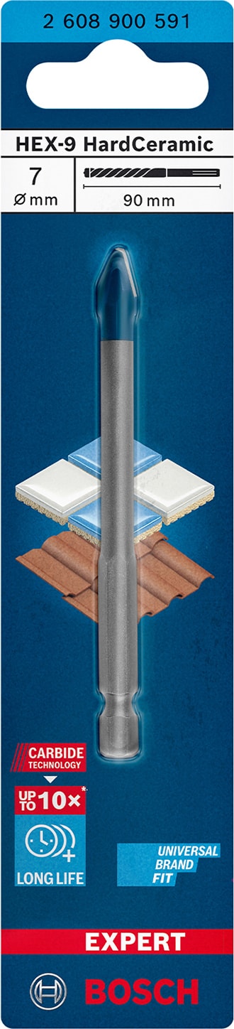 BOSCH Expert Hex-9 Hardceramic Delme Ucu 7 x 90 mm