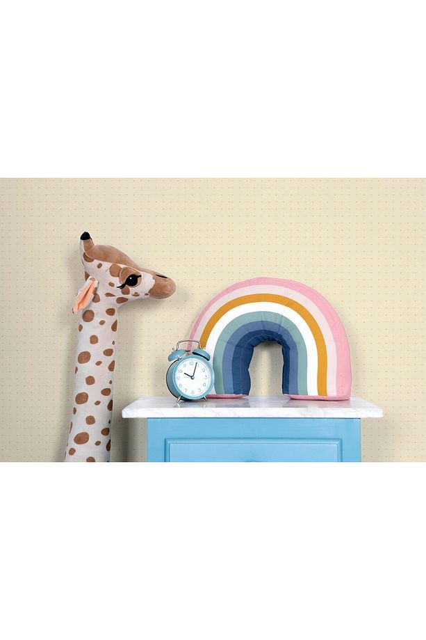 Ada Kids 8933-1 Duvar Kağıdı Krem Kalp Desenli