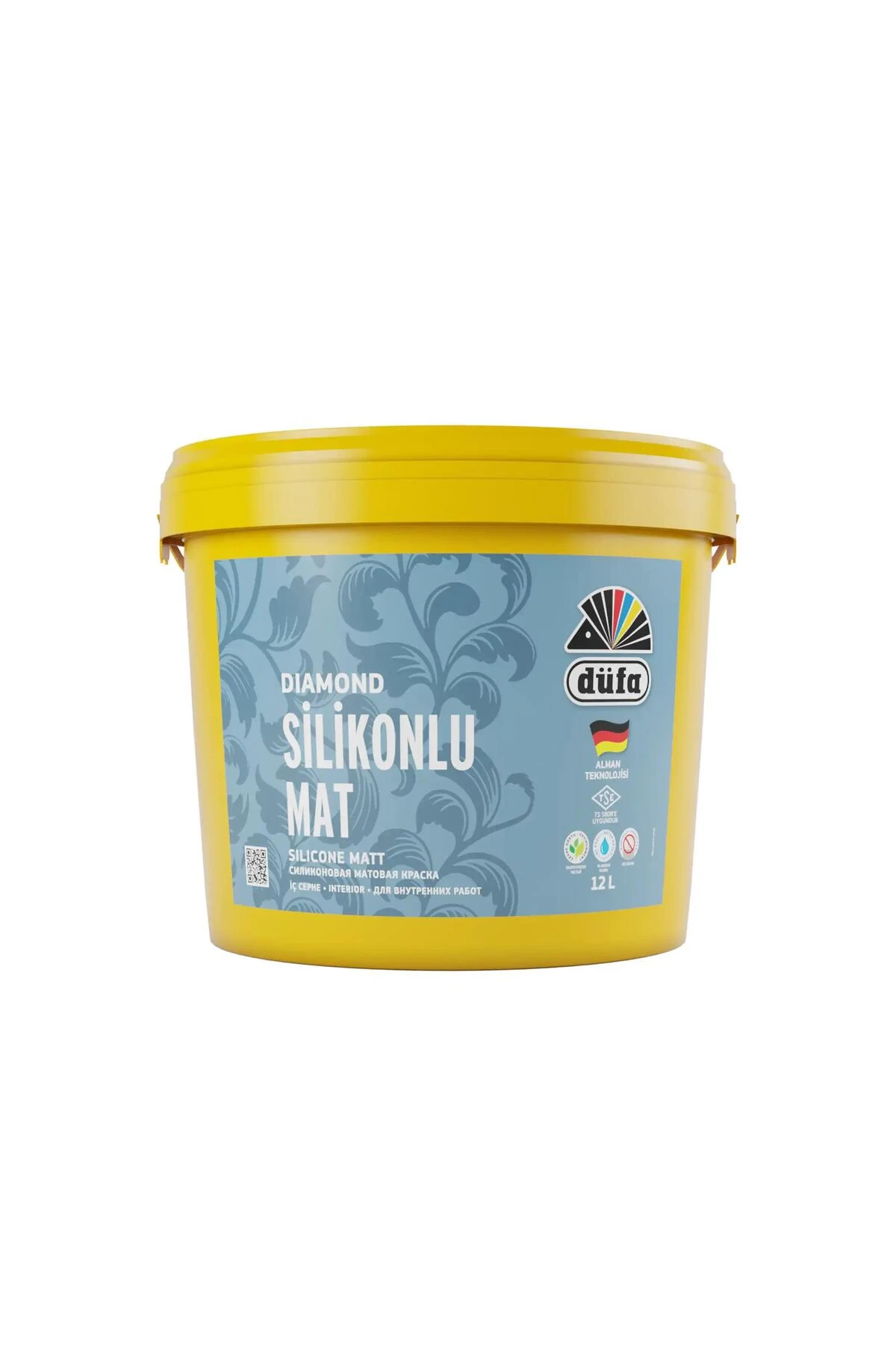 Diamond Silikonlu Mat İç Cephe Duvar Boyası Beyaz 12 l