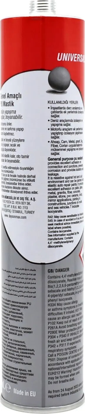 Extra Poliüretan Mastik 280 ml Oksit Kırmızı