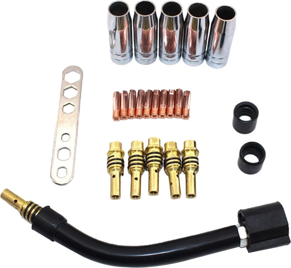 24PCS / Set 15AK Mig Kit De Soldadura Conector De Boquilla De Cabezal (Yurt Dışından)