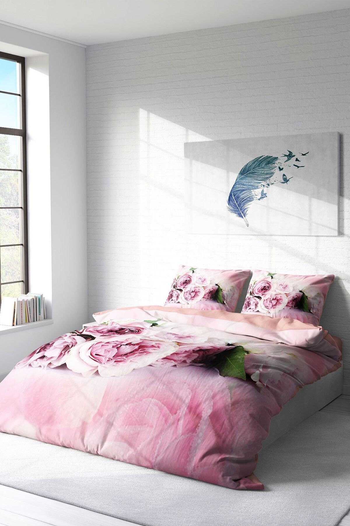 Softrose 3d Dijital Baskılı Çift Kişilik Nevresim Takımı
