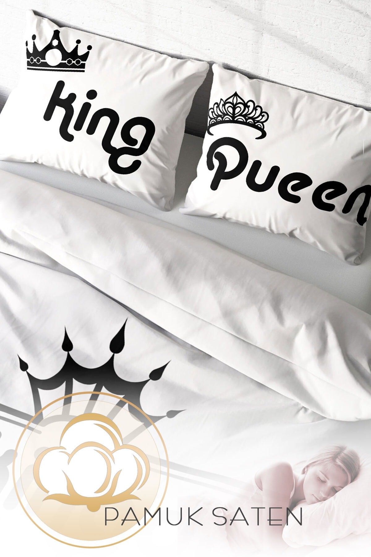 Nevresim Takımı %100 Doğal Pamuk Çift Kişilik 3d Digital Kingdom Room