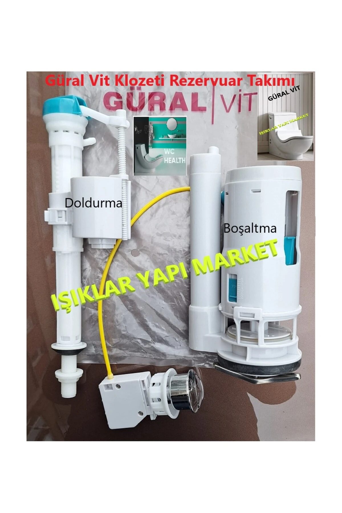 Klozet İç Rezervuarı -Güral Wc Health Klozet Soft -İç Takım