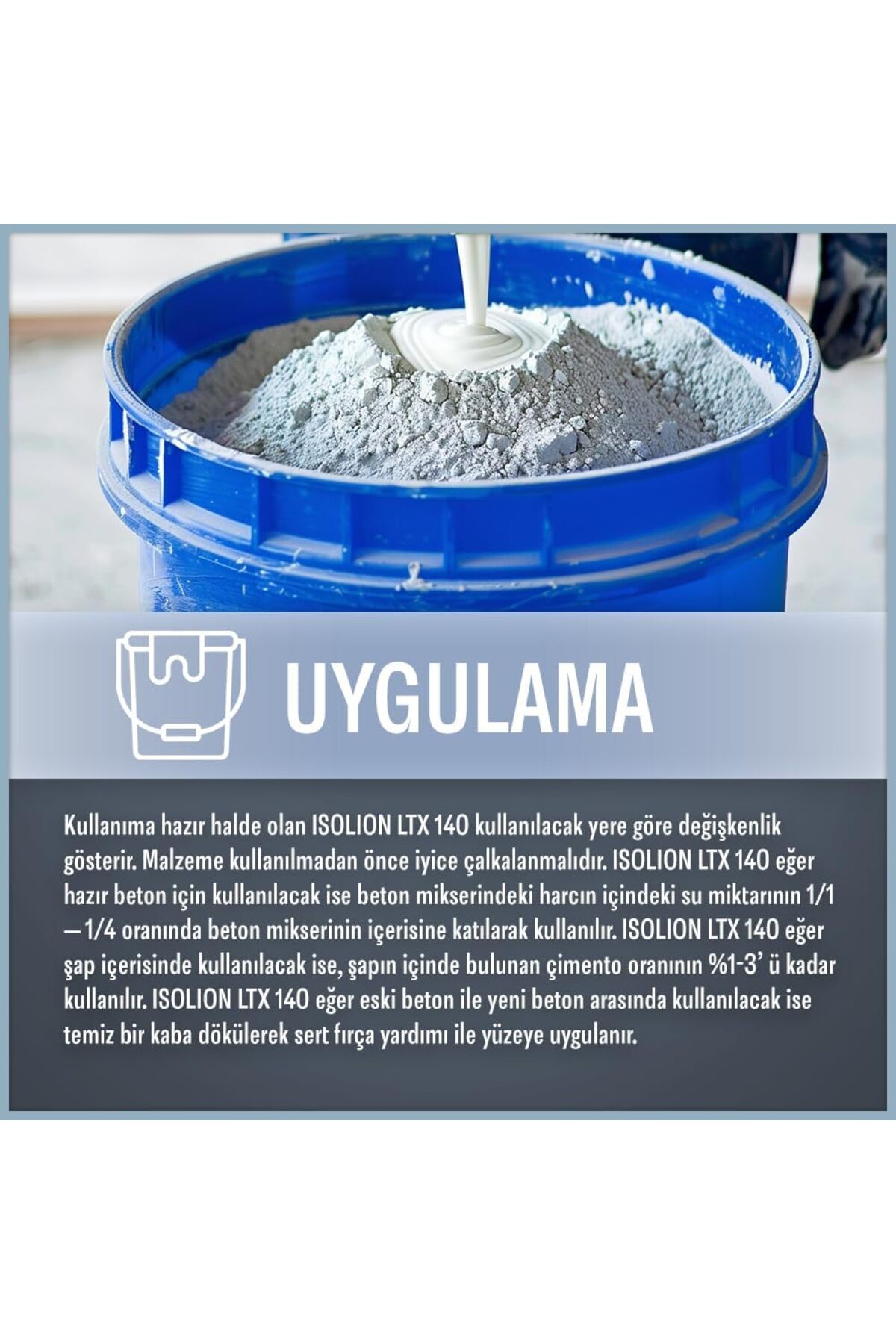 LTX 140 Akrilik Esaslı Harç ve Beton Katkısı-30 Kg