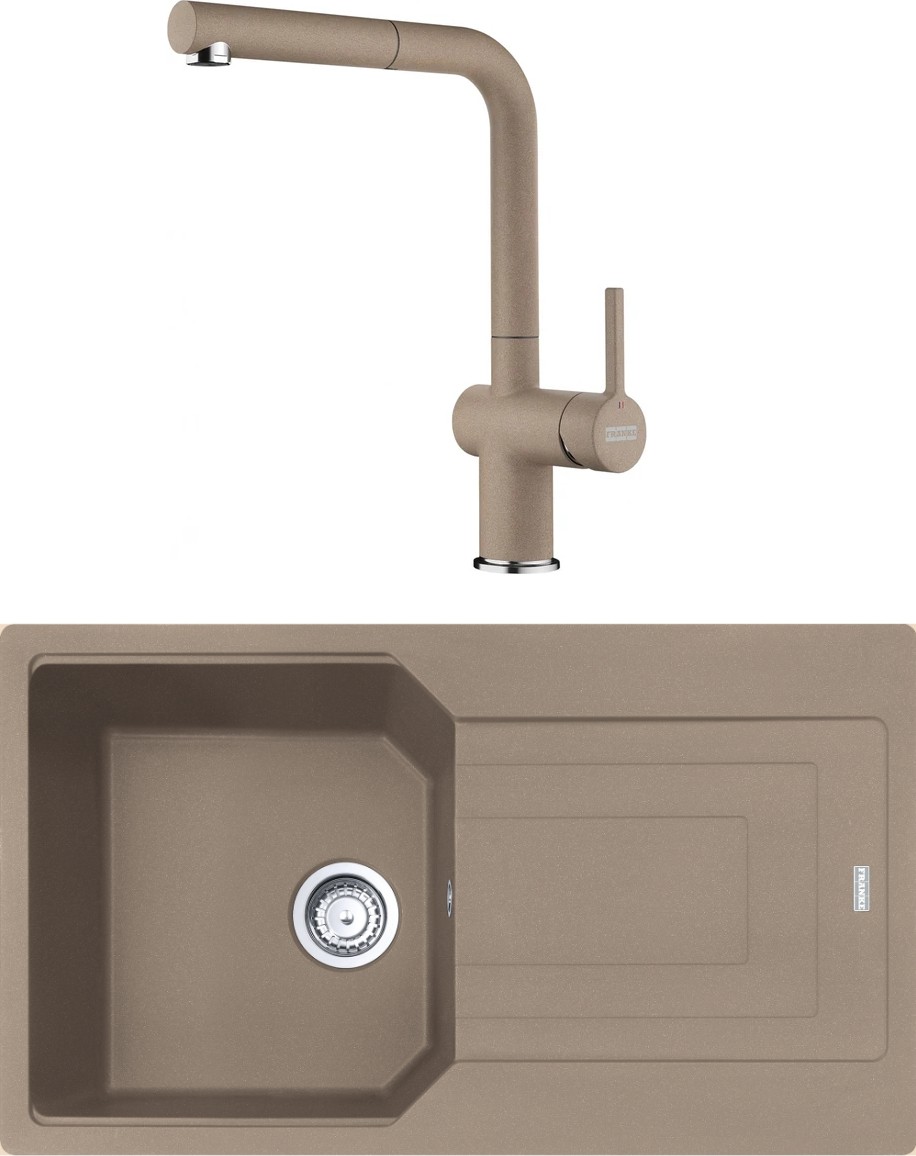 Ubg 611-86 Oyster Eviye ve Active Plus Doccia 2.0 Oyster Spiralli Armatür Seti