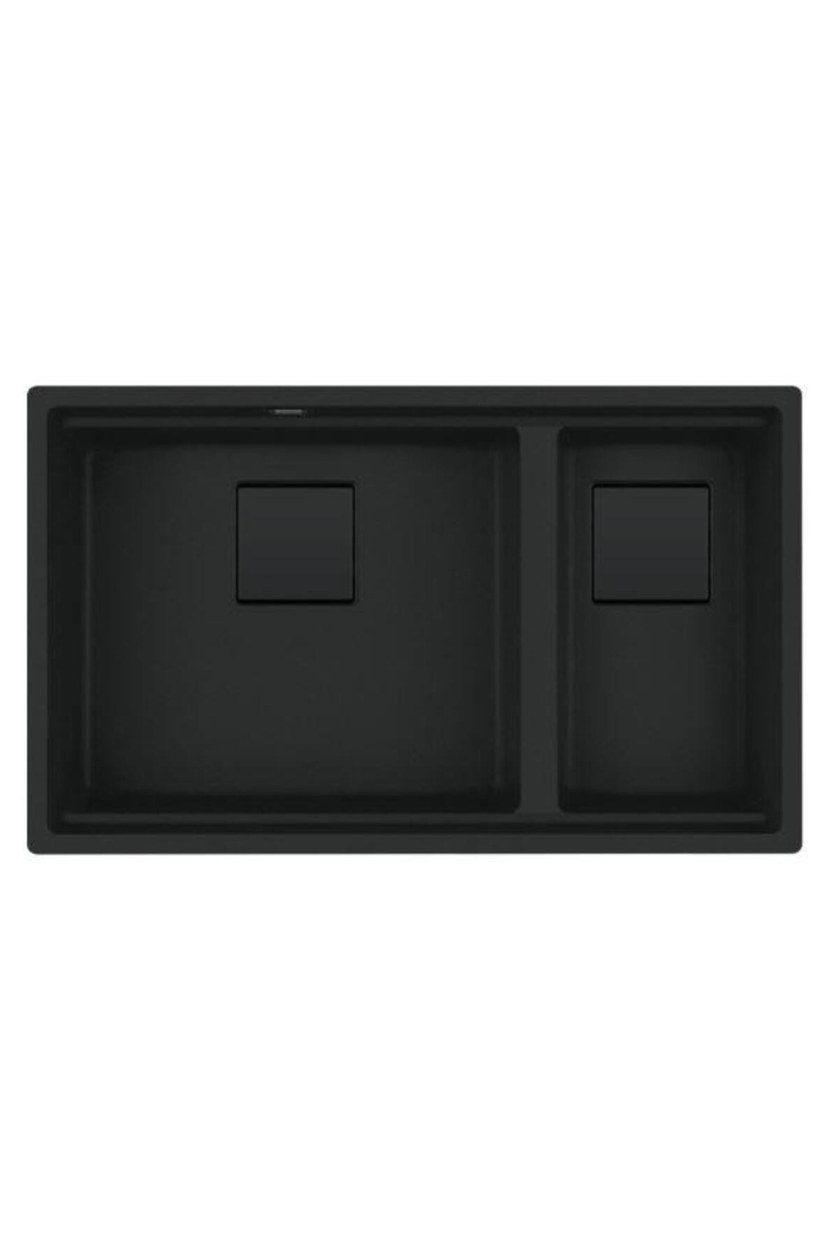 Kng 120 Matt Black Granit Eviye