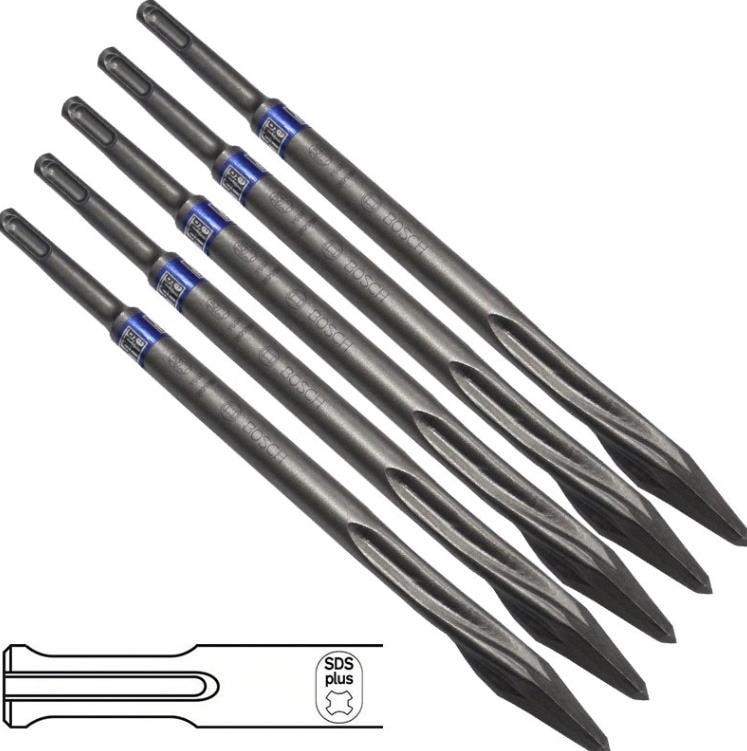 Sivri Keski Sds-Plus L-Life 250MM 5li Paket