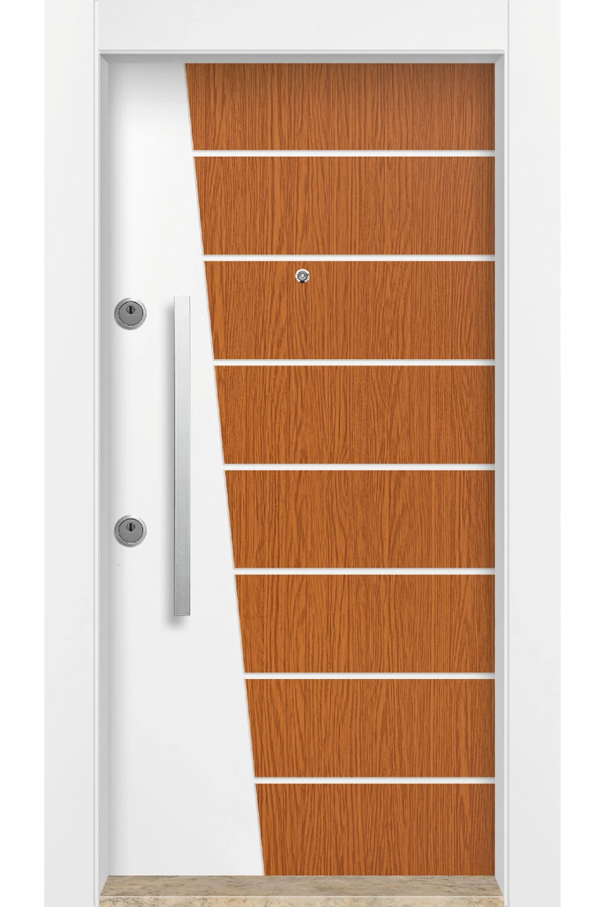 Dış Iklim Kapısı, Yağmura Güneşe Dayanıklı Çelik Kapı, Mn-6028 Sağ