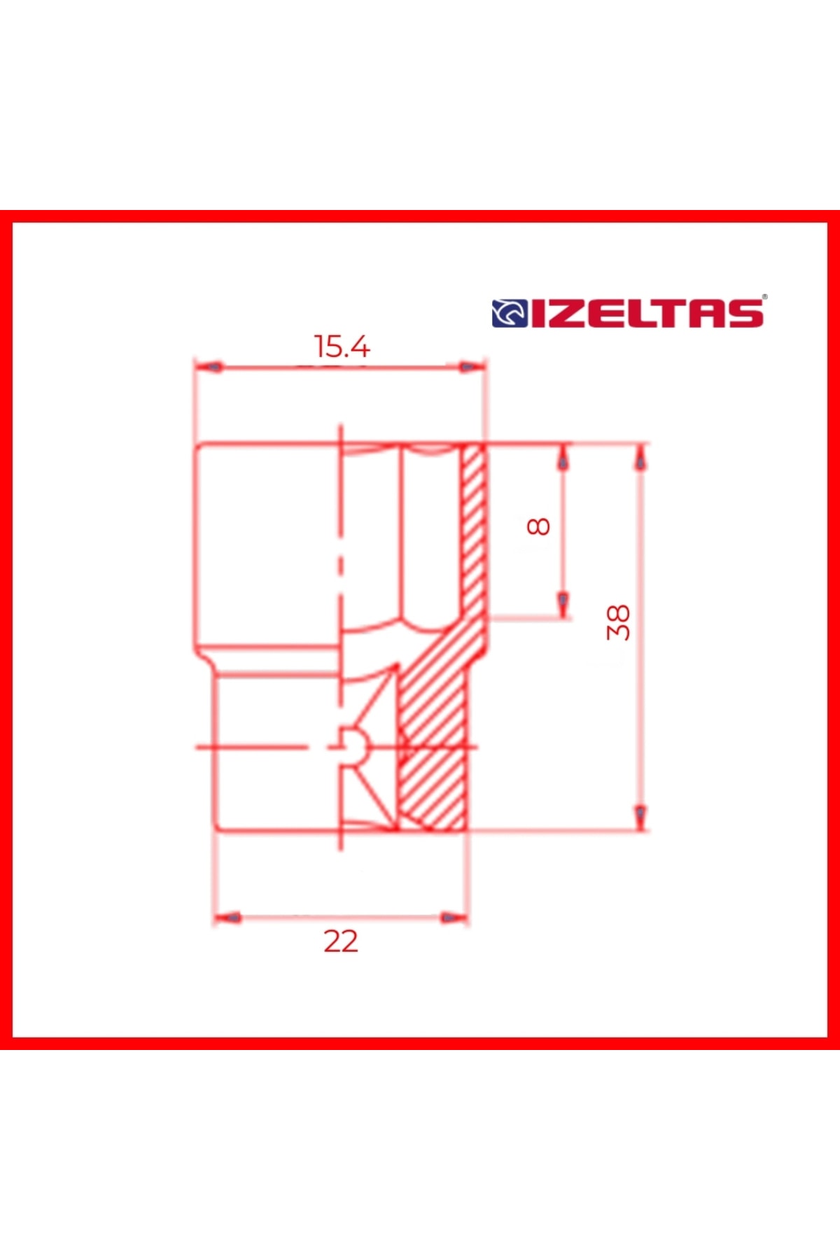 Altı Köşe Lokma Anahtar, 1/2 Inç 10 Mm, Yüksek Tork Dayanımı