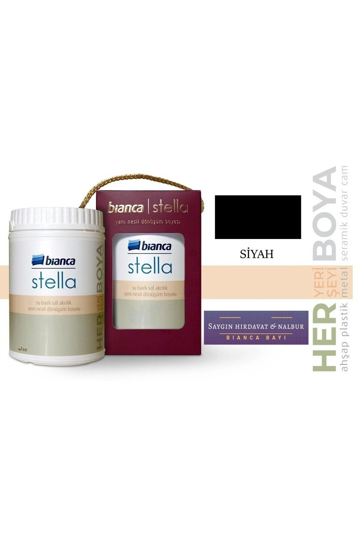 Stella Mutfak Tezgahı Boyama Seti Siyah