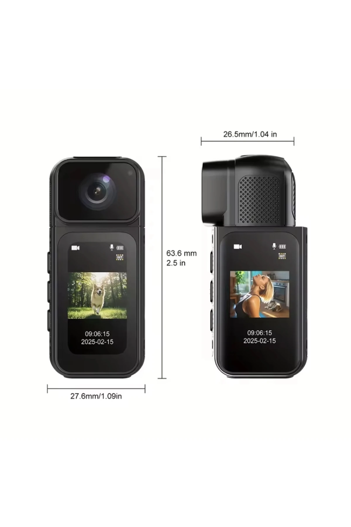 S80 Mini Aksiyon Kamerası – 1080p Full HD, Manyetik Tasarım, 180° Geniş Açılı Spor Kamera