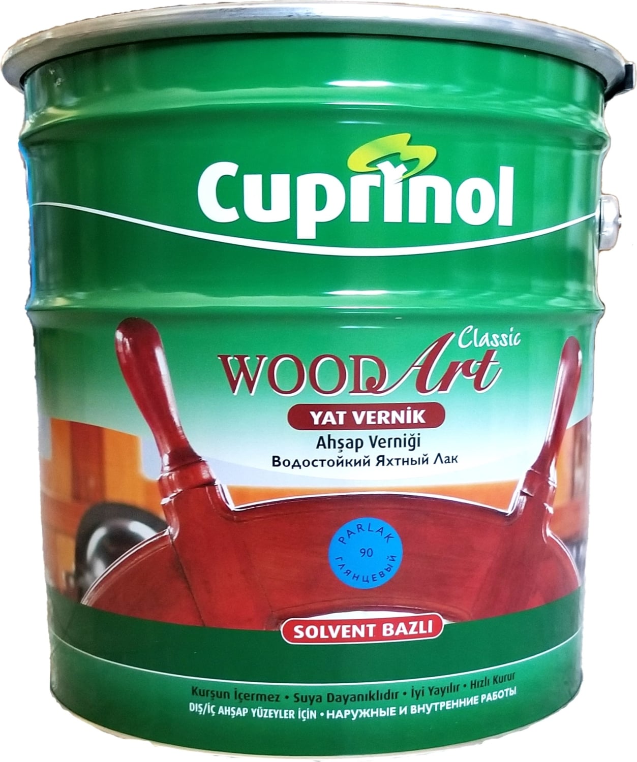Woodart Classic Yat Verniği Şeffaf Parlak 12KG