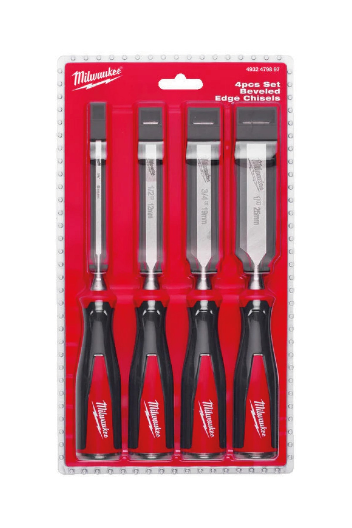 MİLWAUKEE ISKARPELA SET ( 6-12-19-25 mm ) 4 PARÇA 4932479897