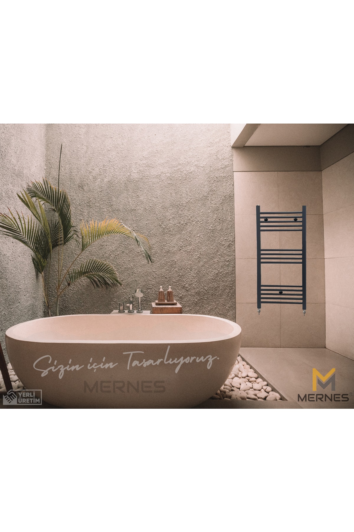 500x1000mm Havlupan Radyatör Antrasit Renk (14 BORULU) Mna5714