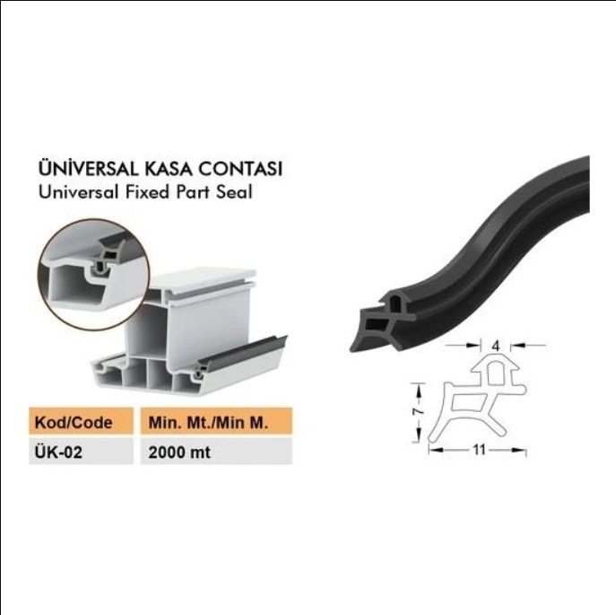 Pen Markalarının Kapı Pencere Contası Pvc Fitili 40 Metre Siyah Tüm Standart Pvc Pimapen, Fıratpen, Egepen, Winsa Gibi Markalara Uygun