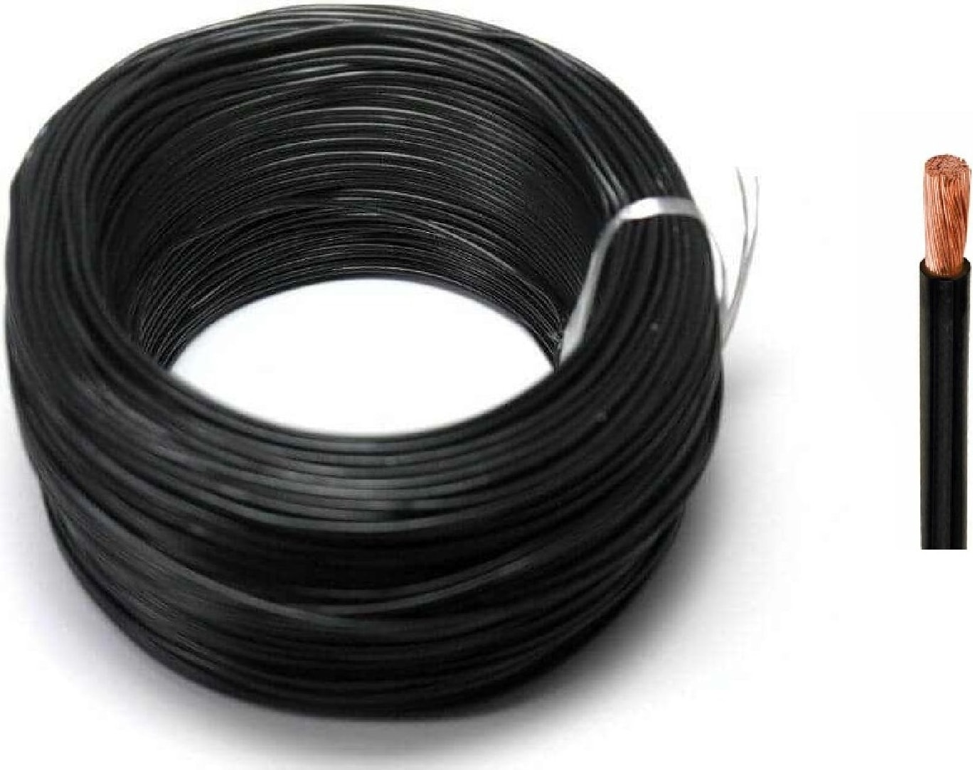 H50V-K 6-Sh ,siyah 6mm²,1-Damar/çok Telli 1mt Nyaf Kablo