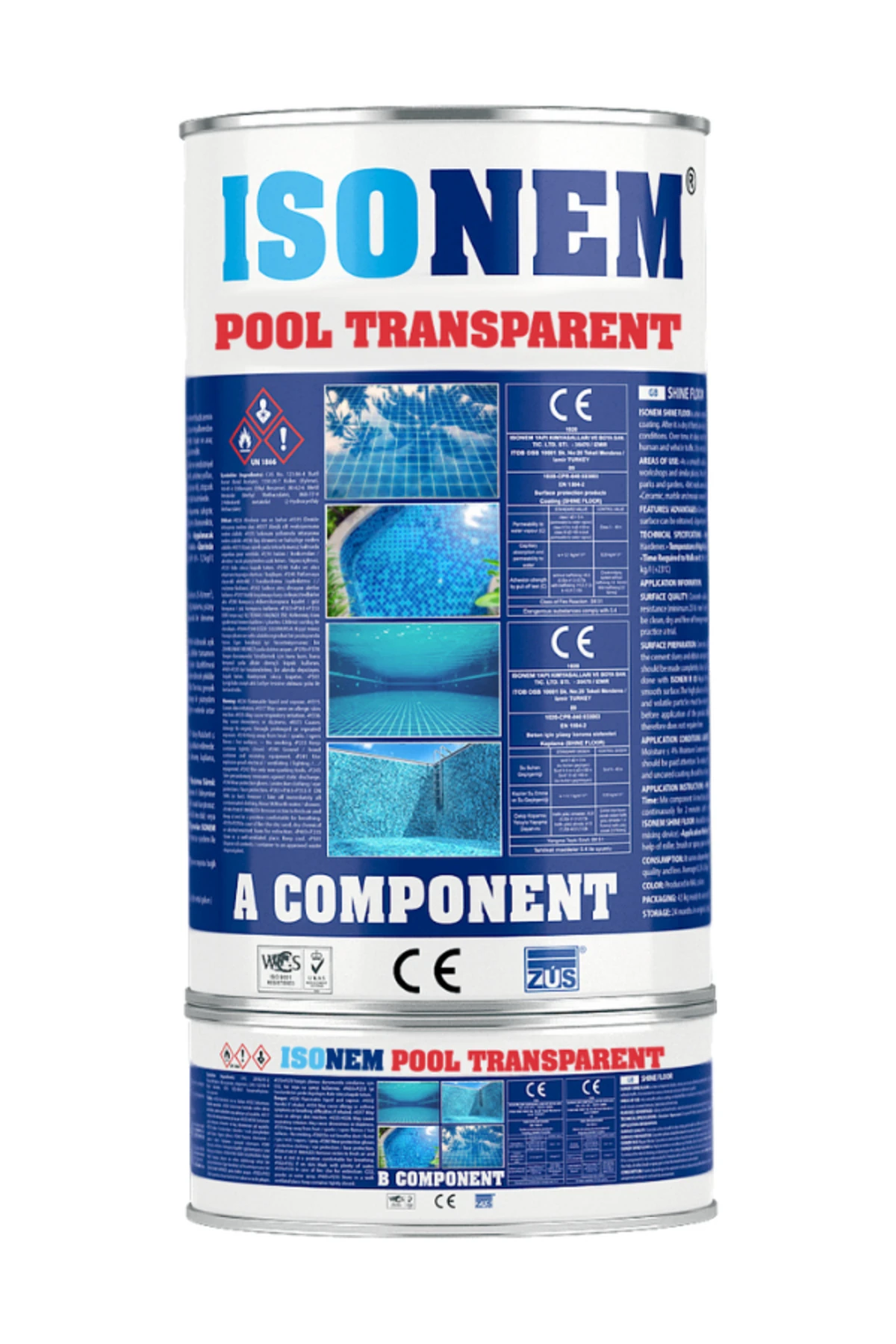 İSONEM Pool Transparent (Şeffaf Havuz Boyası) 4.5L
