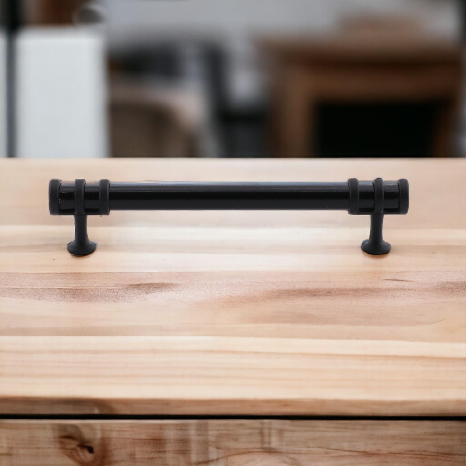 Metal Kulp Mobilya Mutfak Dolabı Çekmece Dolap Kulpları Kapak Kulpu Kulbu Siyah 160 mm