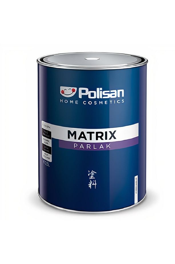 Matrix Enamel Sentetik Yağlı Boya 0,75lt - Parlak Antrasit