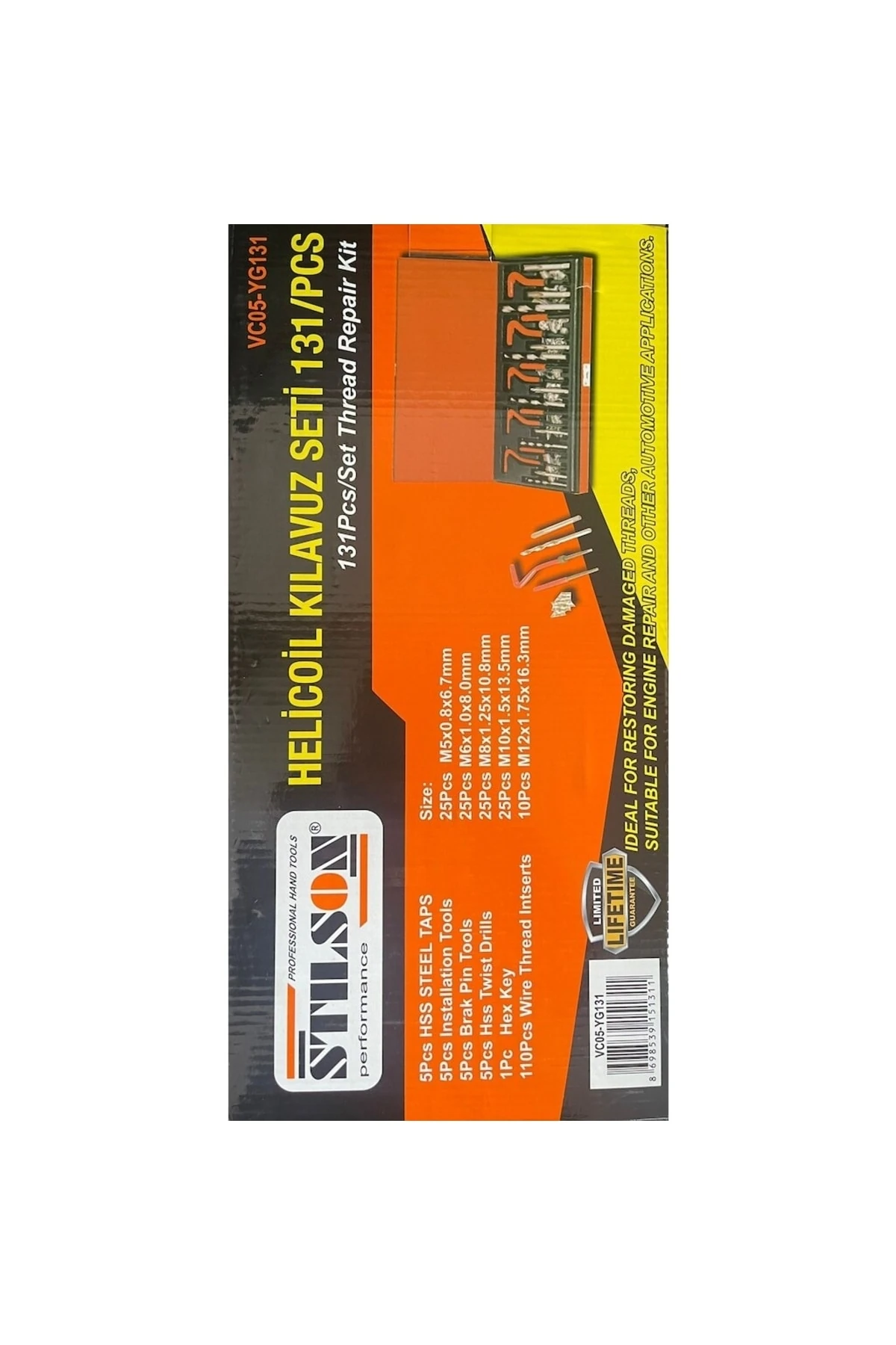 Helicoil Kılavuz Seti 131 Parça (DİŞ TAMİR SET)