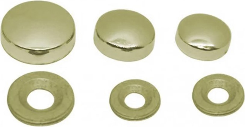 Metal Vida Kapama Zamak 15 mm Altın Sarı ( 10 Adet )