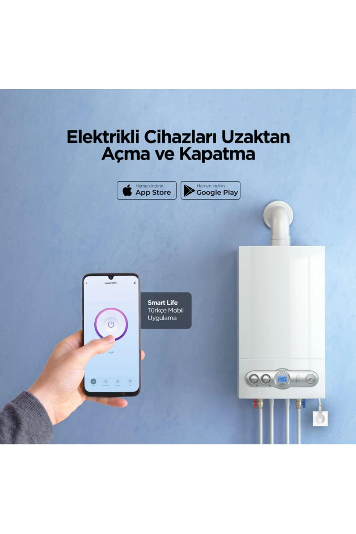 Uzaktan Telefonla Kumanda Edilen Akıllı Priz Akıllı Yaşam İçin Zamanlayıcıyı Ayarlayın