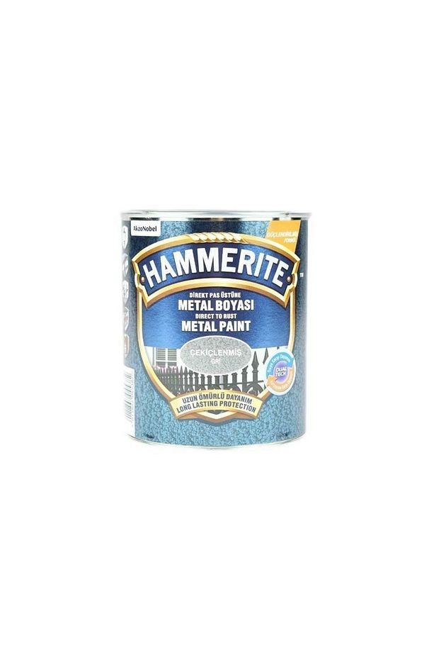 Hammerite Pas Üstü Metal Boyası Çekiçlenmiş Gri 0,75lt