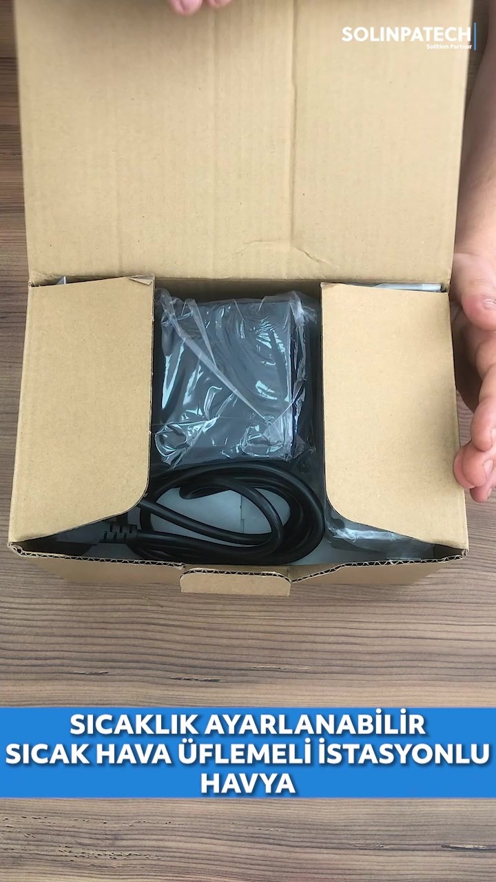 8586 Isı Ayarlı Sıcak Hava Üfleme Havya Istasyonu Lcd Ekranlı Üflemeli Havya Makinası