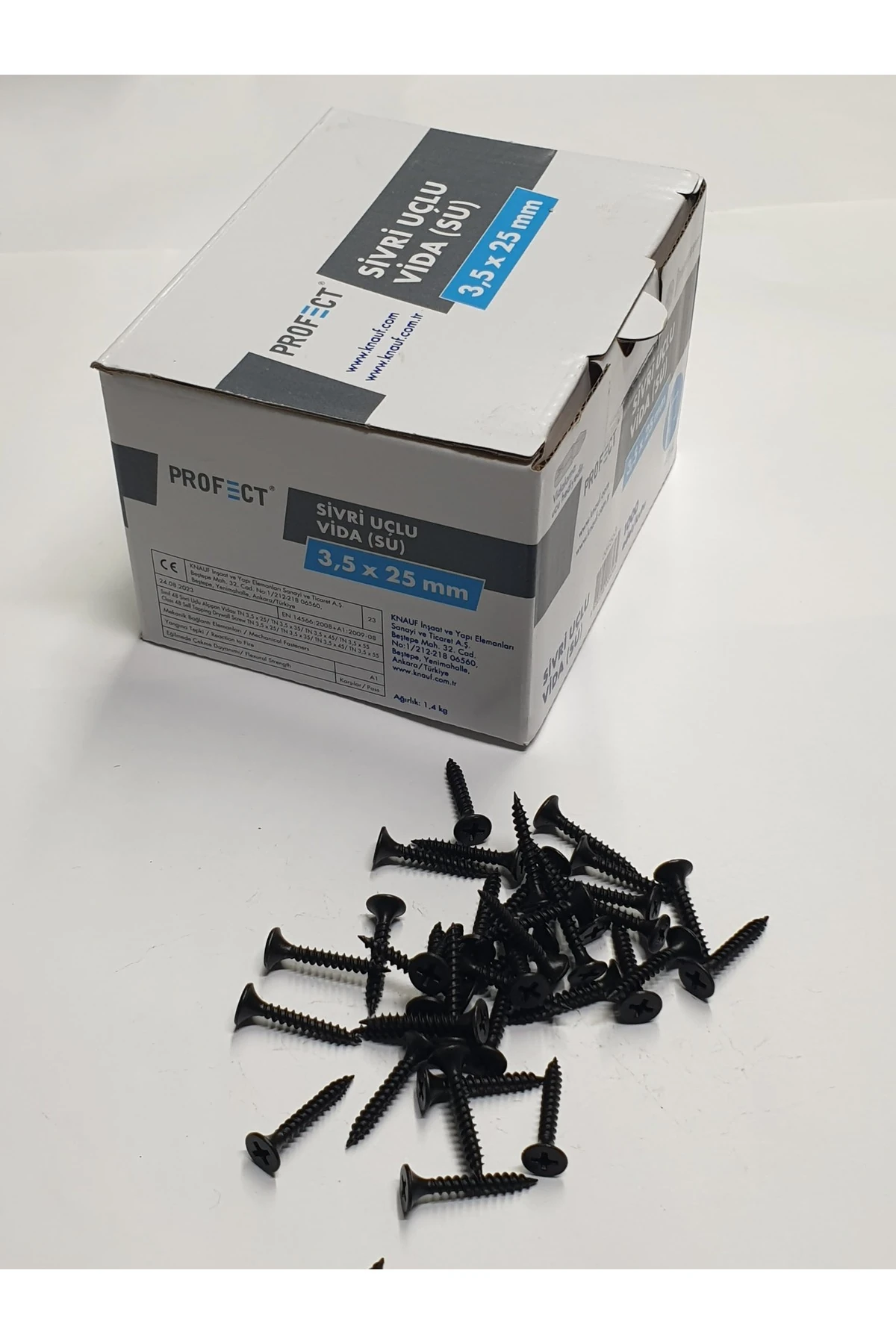 PROFECT SİVRİ UÇLU ALÇIPAN VİDASI 35X25 mm