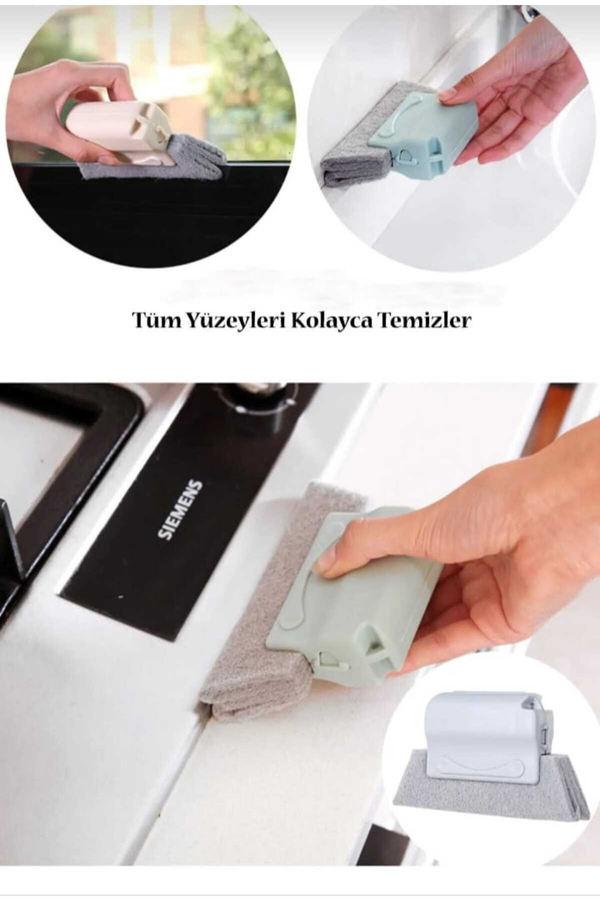 Yeşil Pencere Panjur Oluk Kenarı Temizleme Kapı Eşiği Süpürme Fırçası