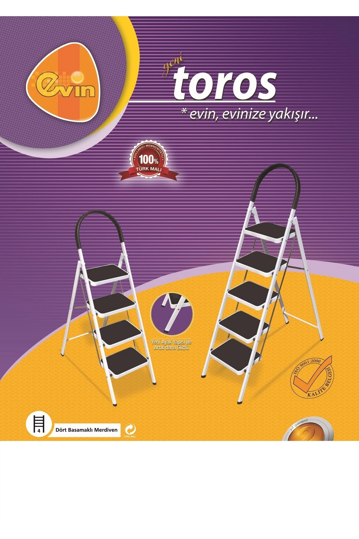 Tefal Üreticisinden 4 Basamaklı Yeni Toros Merdiven 2023