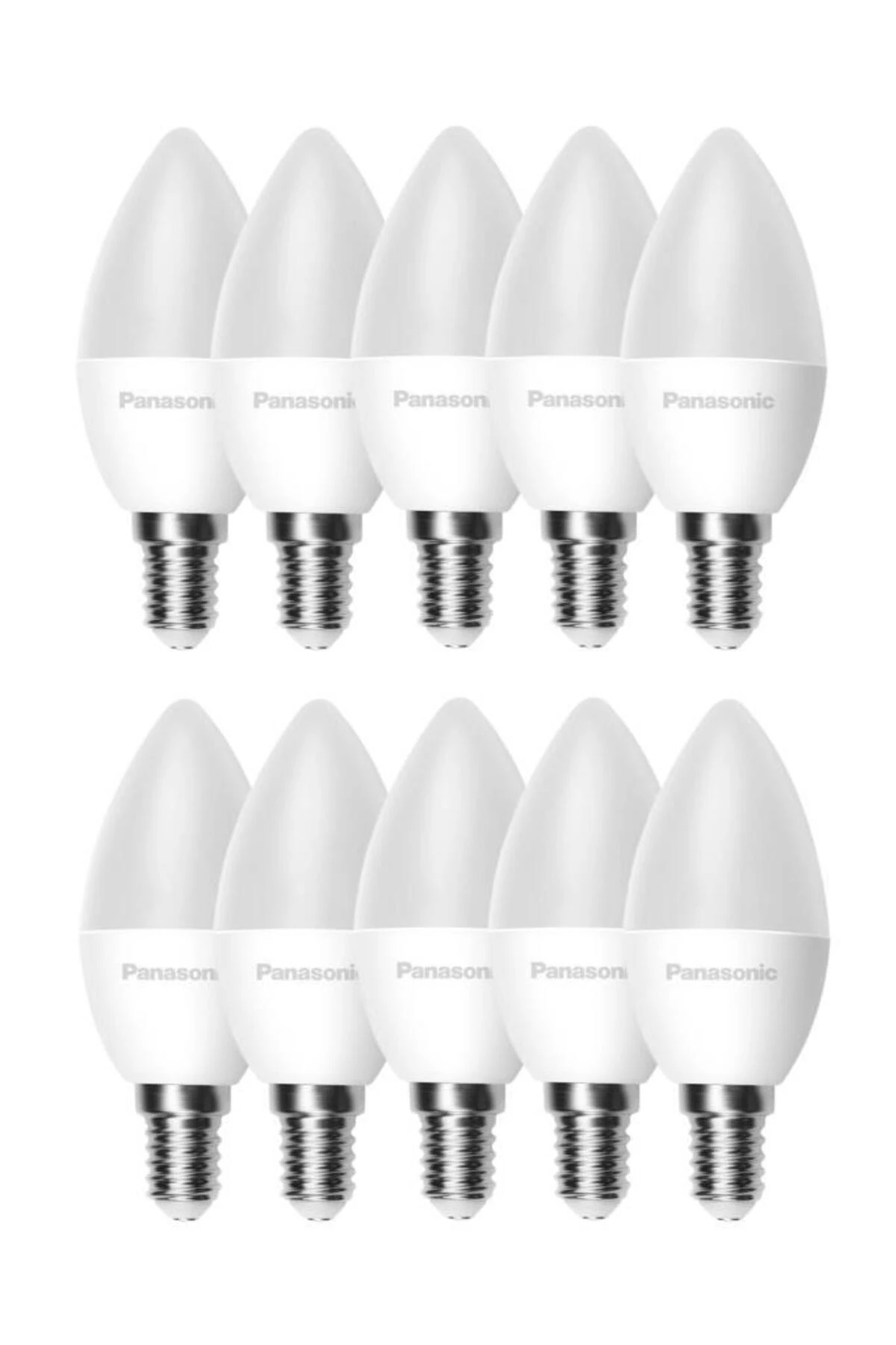 MUM AMPÜL (İNCE DUY) 6,5W (50W) Led Mum Ampul Beyaz 6500K - E14 10 Adet İnce Duylu Avize Ampul